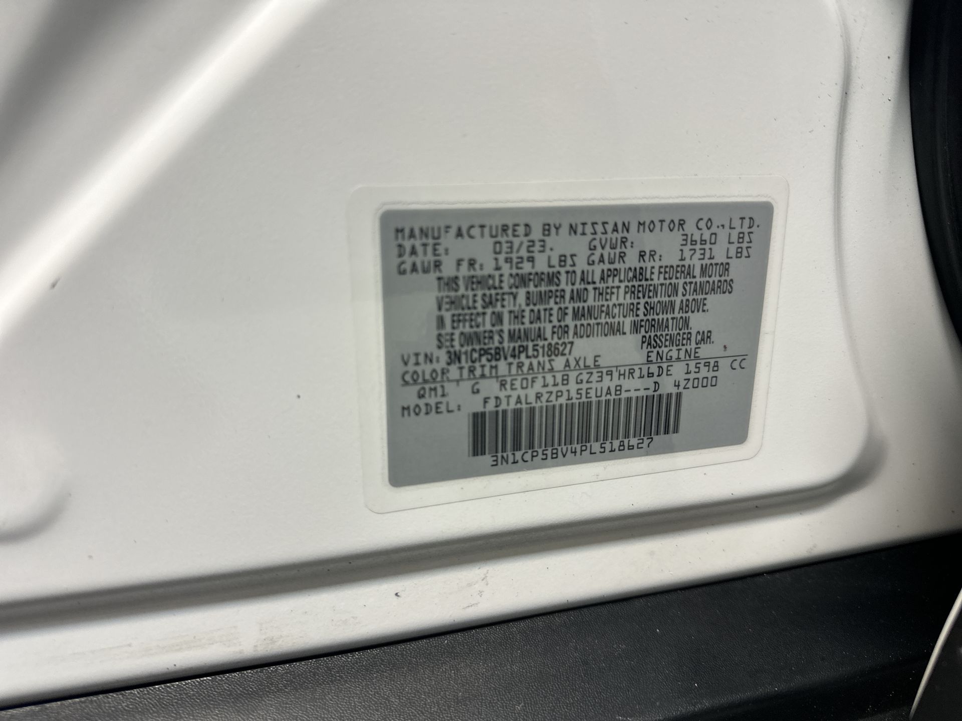 2023 Nissan Kicks S Xtronic CVT