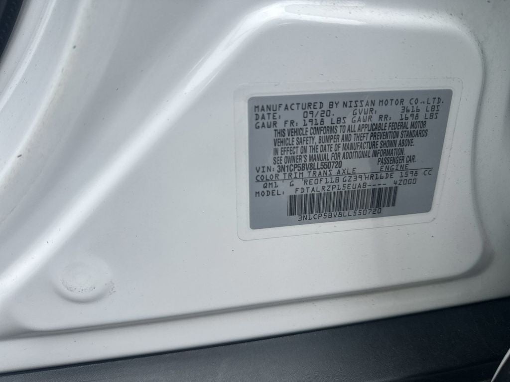 2020 Nissan Kicks S Xtronic CVT