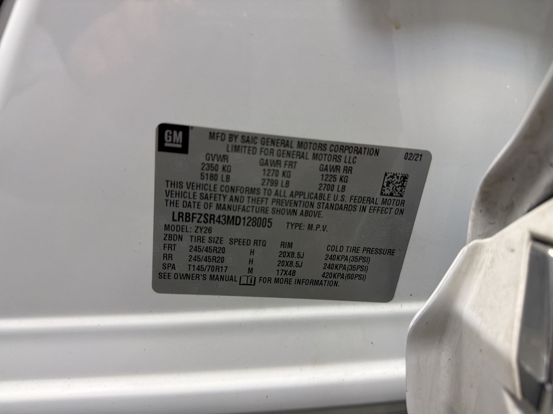 2021 Buick Envision Avenir