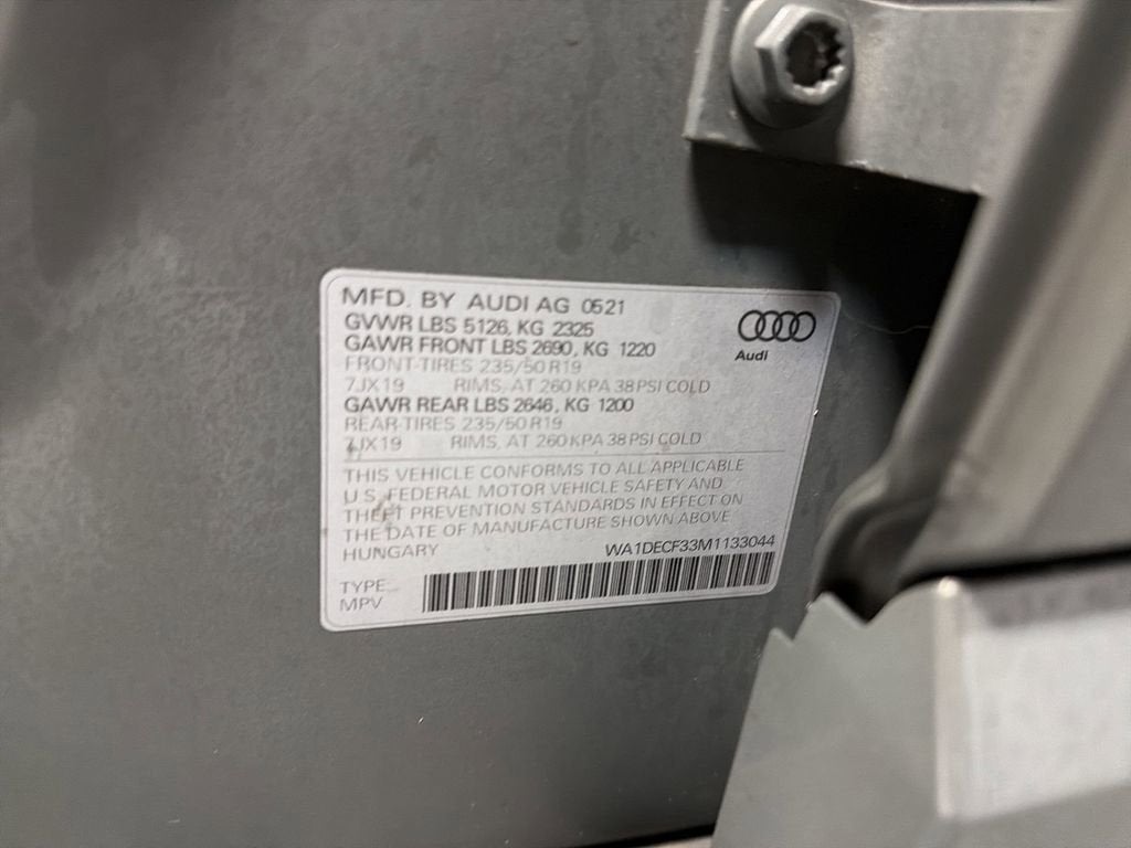 2021 Audi Q3 Premium 45 TFSI S line quattro Tiptronic