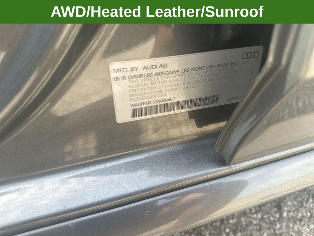 2016 Audi A4 2.0T Premium