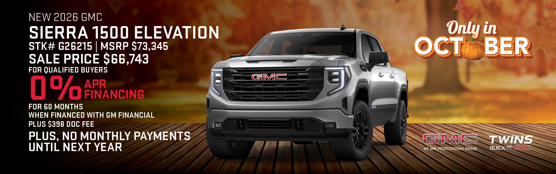 NEW 2026 GMC SIERRA 1500 ELEVATION