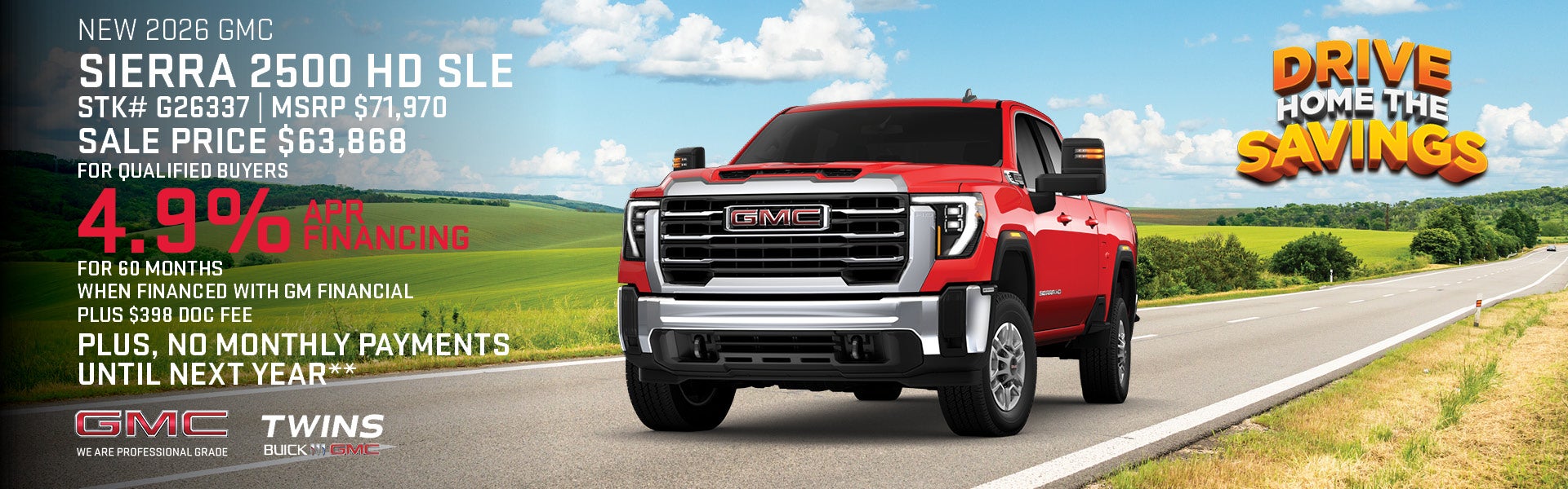 NEW 2026 GMC SIERRA 2500 HD SLE